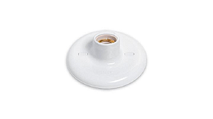 PLAFON E-27 PORCELANA BRANCO 100W PLUZIE