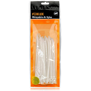 ABRAÇA NYLON BRANCA 380X4.8MM FOXLUX