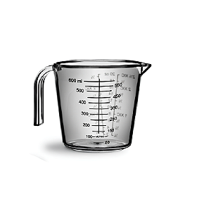 JARRA MEDIDORA CRISTAL 600ML