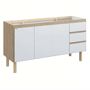 ARMÁRIO AJ RORATO ATENAS 144,2CM BRANCO