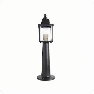 BALIZADOR COLONIAL JARDIM 45CM PRETO SYKA LIGH