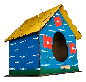 CASINHA PASSARINHO AZUL/AMARELO
