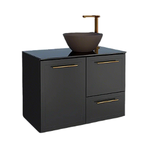 GABINETE COZIMAX AÇO JAMBO 80 PRETO MONTADO