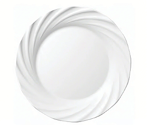 PRATO OPALINE JASMIM FUNDO 23,5CM