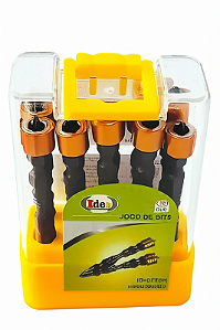 JOGO BITS COM 10 PEÇAS H1/4 PH2 IDEA