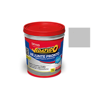 REJUNTE ACRÍLICO VEDATUDO 1KG CINZA DRYKO