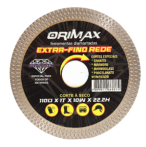 DISCO CORTE REDE ORIMAX FURO 22.23MM