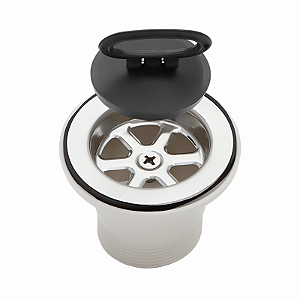 VÁLVULA TANQUE 3" INOX COM BLISTER GHELPLU