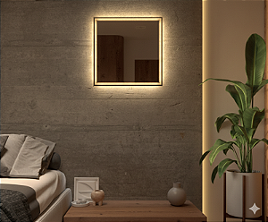ESPELHEIRA VMEX POL LED SALERMO E33 60 LUZ BRANCA QUENTE 127V