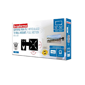 SUPORTE PARA TV BI ARTICULADO 10 A 56 BRASFORMA