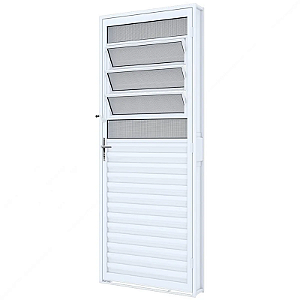 PORTA RIOBRAS MISTA DIREITA 215X85X12 BRANCA