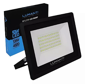 REFLETOR LED 50W VERDE BIVOLT LUMANTI