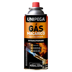 GAS PARA MAÇARICO OU ISQUEIRO 225G 400ML UNIPEG