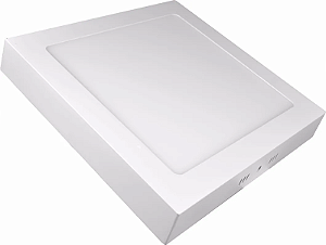 PAINEL LED SOBREPOR QUADRADO 18W 20CM LUZ BRANCA FRIA ATB