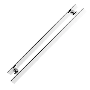 PUXADOR RETANGULAR INOX 3010 POLIDO DUPLO 30X10X100