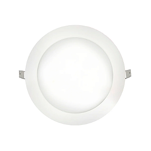 PAINEL LED EMBUTIR REDONDO 24W LUZ BRANCA FRIA OUROLUX