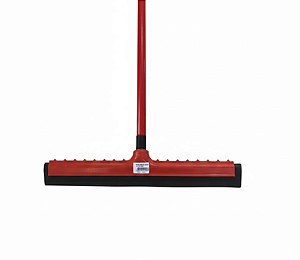 RODO 40CM PLÁSTICO CLEAN COM CABO MINEIRINHA VERMELHO