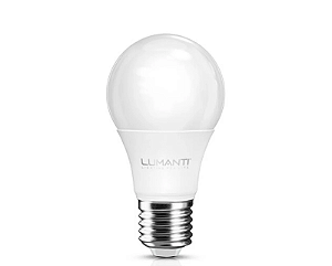 LÂMPADA LED BULBO 9W 3000K E27 LUMANTI