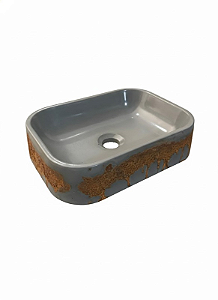 CUBA CIMENTICIA ARTESAL FERRUGEM 37X28X9