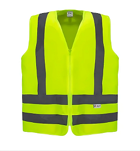 COLETE REFLETOR SEM BOLSO KALIPSO AMARELO