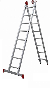 ESCADA ALUMÍNIO 3 EM 1 EXTENSIVA 7X2 DEGRAUS