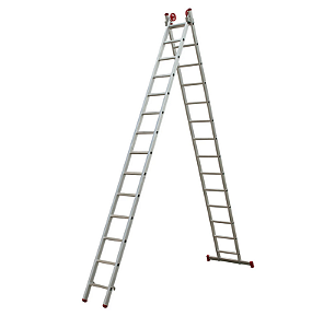 ESCADA ALUMÍNIO 3 EM 1 EXTENSIVA 14X2 DEGRAU