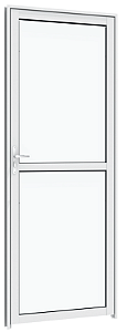 PORTA VITROLAR GIRO COM VIDRO 0,85X2,15X0,6 BRANCA DIREITA