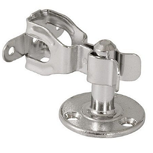 FIXADOR PORTA/PISO CROMADO SOPRANO