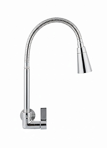 TORNEIRA TALITA 1174 GIRATÓRIO/PAREDE BICA ALTA C-70 DUO CROMADO