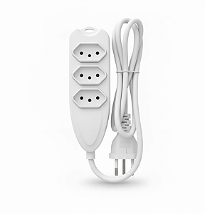 EXTENSÃO ELÉTRICA 1M 3 TOMADA 3P+T BRANCA STARTOOLS