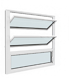 VITRO BASCULANTE ALUMÍNIO 60X60 MBOREAL BRANCO