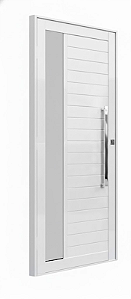 PORTA LAMBRIL COM VIDRO PUX 215X94X37 DIREITA FUME