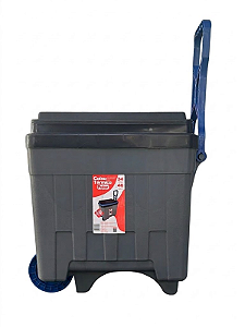 CAIXA TÉRMICA COM ALCA/RODA 34L PRETA POP STAR