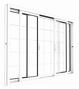 VITRO INOVE SALA GRADE ELO INCOLOR 120X150X12 BRANCA