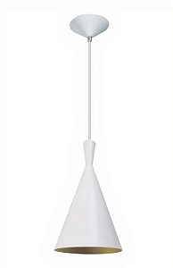PENDENTE DE ALUMÍNIO CONE BRANCO 4012