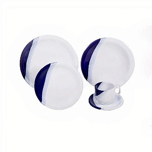 APARELHO JANTAR 20PCS AMERICA AZUL