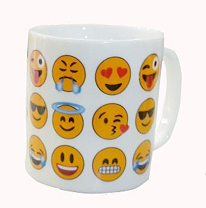 CANECA PORCELANA 300 ML REF 13 EMOJIS
