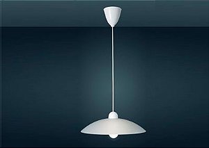 PENDENTE CLEAN 50CM IL V BRANCO COM CABO