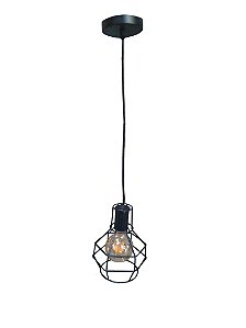 PENDENTE ARAMADO BOLA G80 COM LÂMPADA
