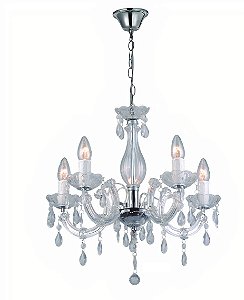 LUSTRE TREVISO 5X40W E14 TRANSPARENTE