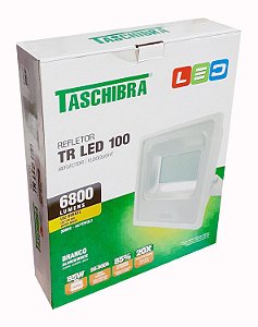 REFLETOR COR BRANCA TR LED 100W 3000K BRANCO QUENTE