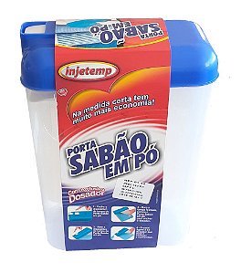 PORTA SABÃO COM DOSADOR 1,6KG AZUL