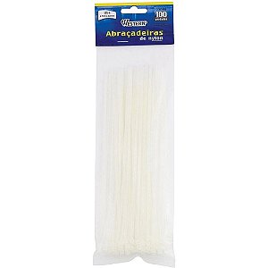 ABRAÇADEIRA NYLON 200MMX2,5MM BRANCO WESTERN