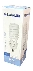 LÂMPADA FLUORESCENTE ESPIRAL 85W 220V E27
