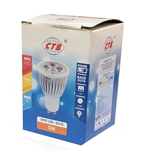 LÂMPADA LED GU 10 4,8W BRANCA FRIA 6000K CTB