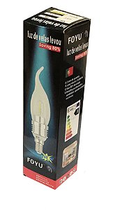 LÂMPADA VELA LED BRANCA FRIA E14 4W 6500K FOYU