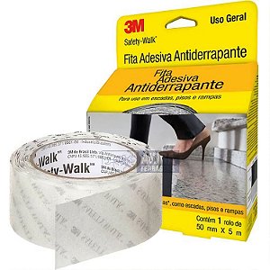 FITA ANTIDERRAPANTE 3M INT 5CMX5M TRANSPARENTE