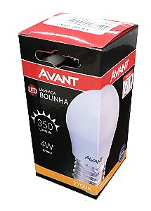 LÂMPADA LED BIVOLT BOLINHA 4W 3000K AM AVANT