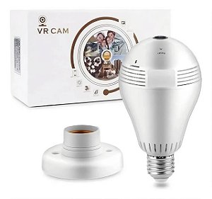 LÂMPADA LED CÂMERA 360 HD PANORÂMICA CELULAR 3G