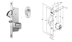 FECHADURA STAM 940 INOX ESPELHO G